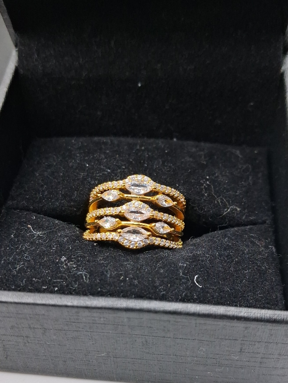 Marquise Cubic Zirconia Stackable Ring  - Women's Jewelry Size 5 R829